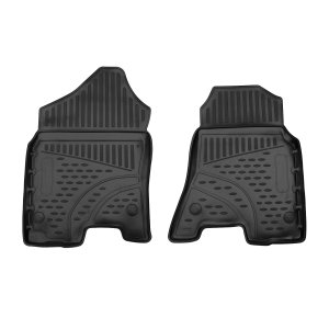 Dodge Ram 1500 Floor Mats - Omac - Rubber TPE - Black - 2019